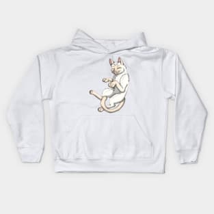 Cream Point Shorthair Kids Hoodie